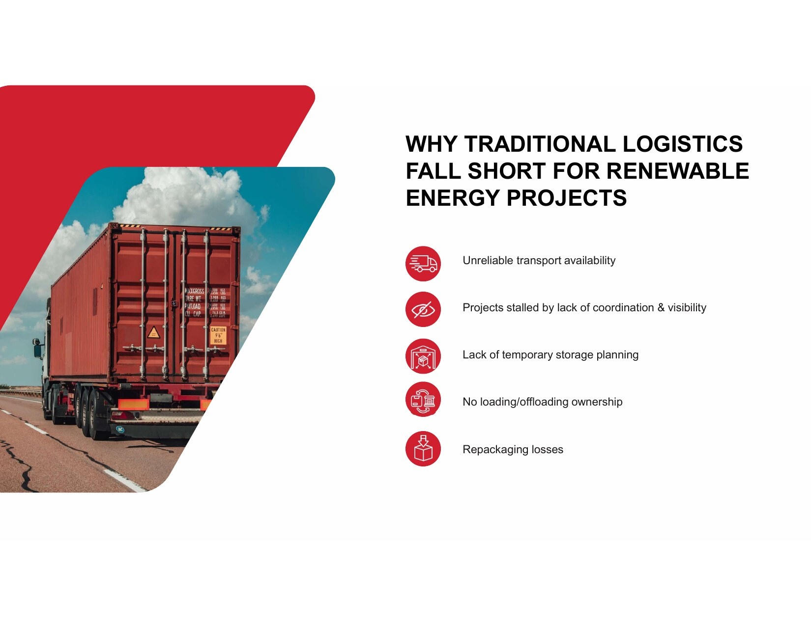 Why traditional logistics fall short for renewable energy projects